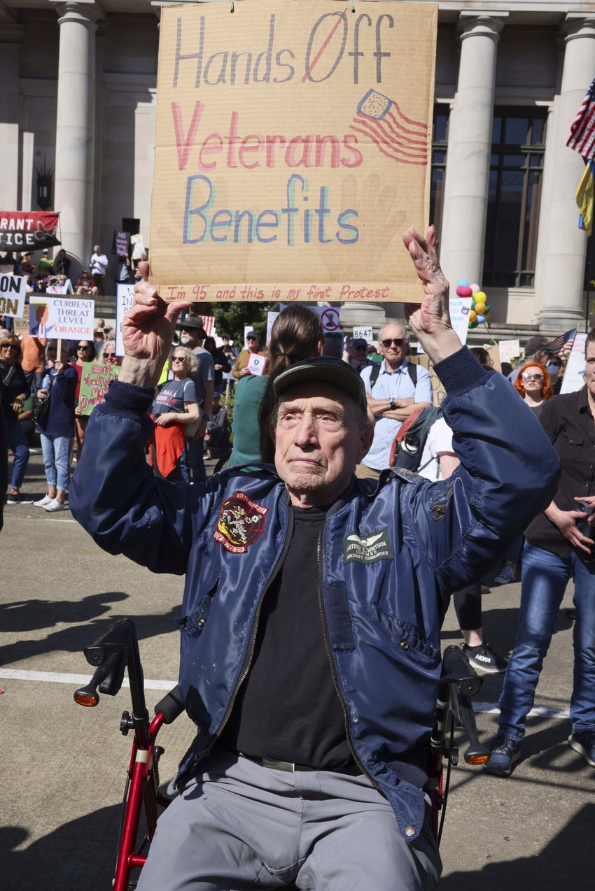Protest protiv Trampa i Maska u Olimpiji, Vašington