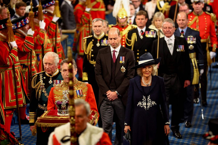 Rodzina królewska na sesji brytyjskiego parlamentu
