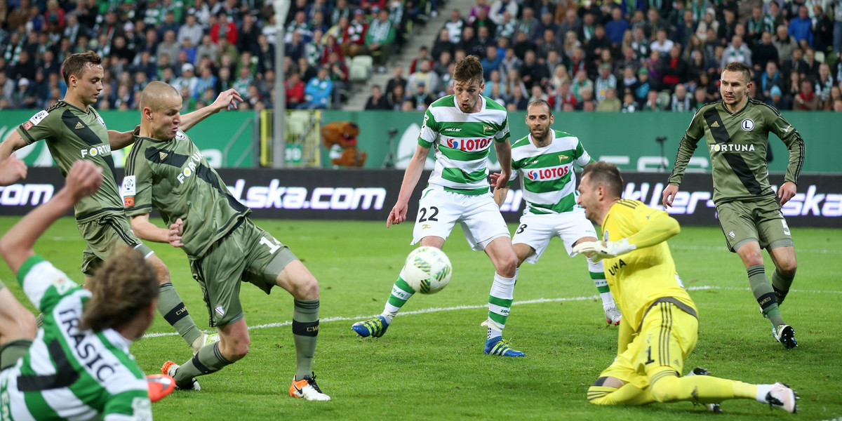 Pilka nozna. Ekstraklasa. Lechia Gdansk - Legia Warszawa. 11.05.2016