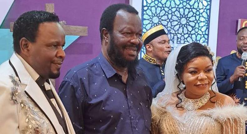 Gospel singer Anastacia Mukabwa weds Maurice William Juma at Cathedral of Praise Church at Imara Daima on Saturday December 10, 2022.