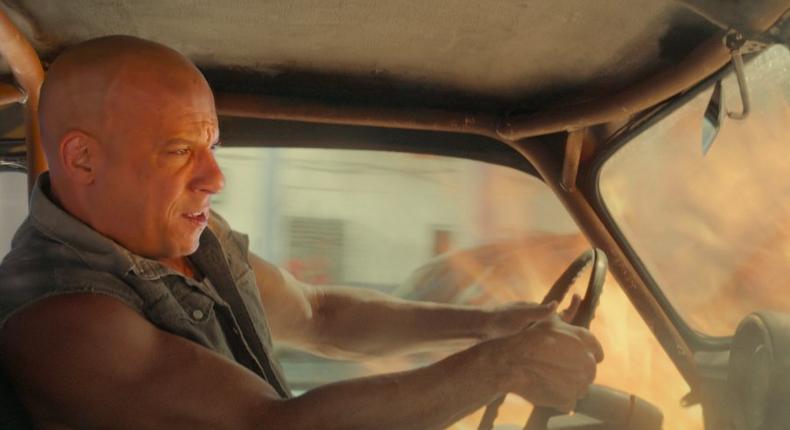 Vin Diesel in The Fate of the Furious.