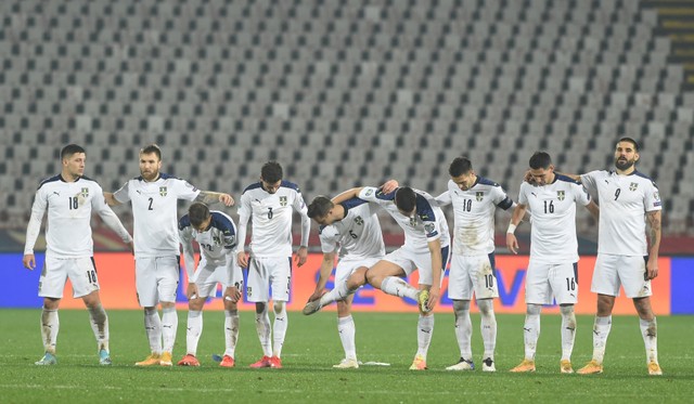 Detalj sa meča Srbija - &Scaron;kotska