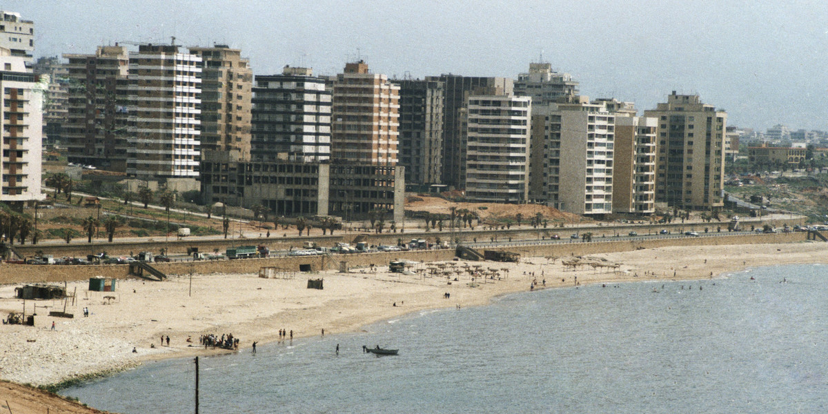 Plaża Ramlet al-Baida w Beirucie.