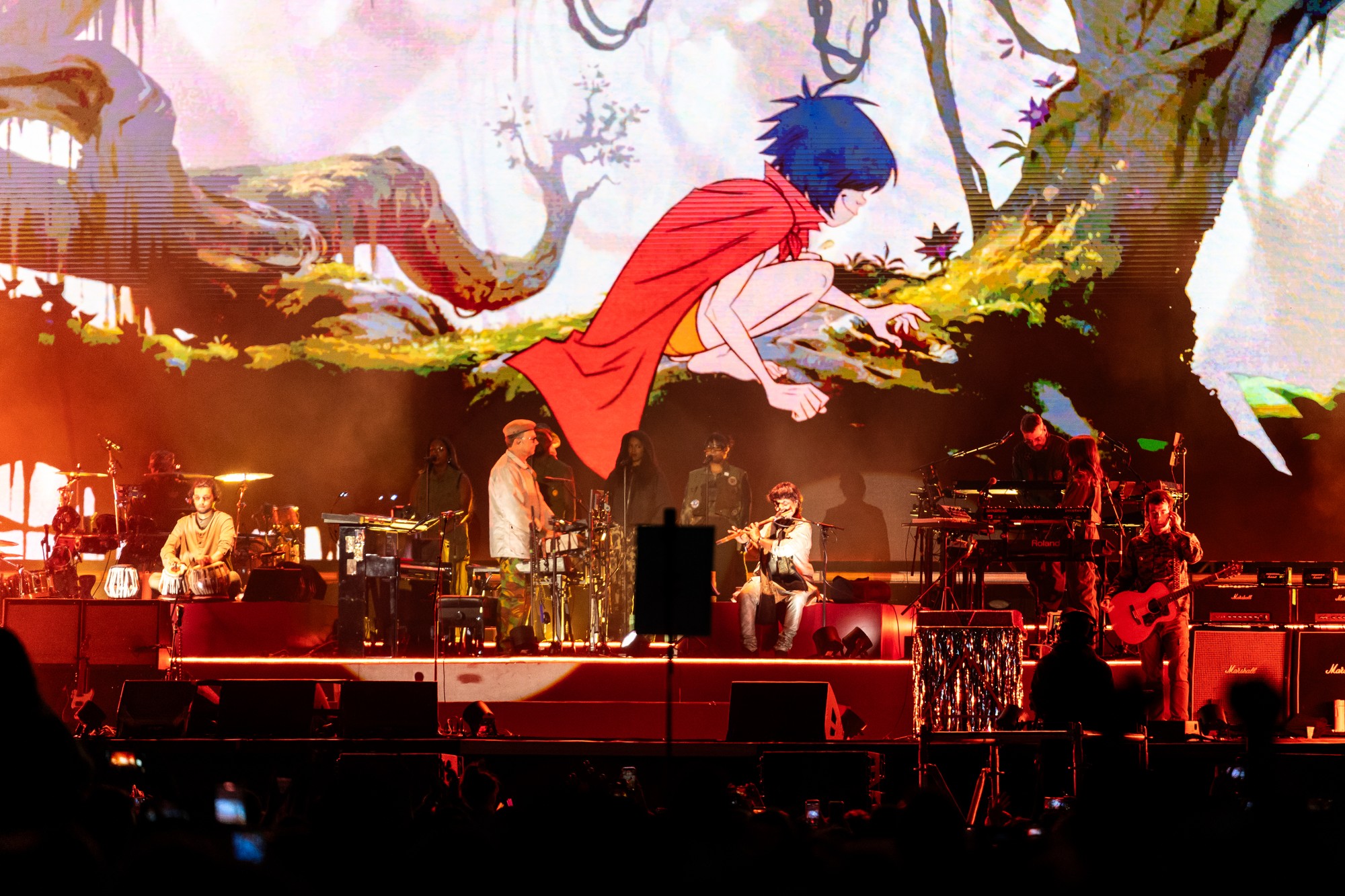 Kultová kapela Gorillaz vystúpila na Pohode.