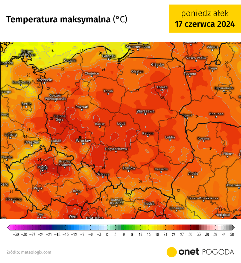 Dziś temperatura wzrośnie maksymalnie do ok. 25-27 st. C