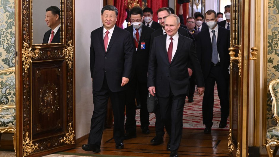 Xi Jinping i Władimir Putin na Kremlu (21.03.2023)