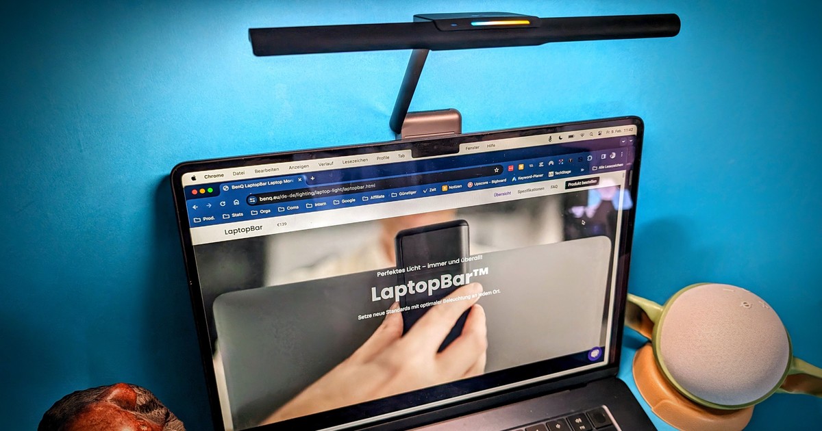 Benq Laptopbar: Testte dizüstü bilgisayarlar ve dizüstü bilgisayarlar için en iyi aydınlatma