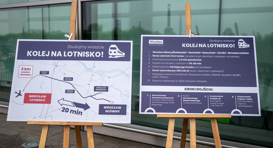 Dokończenie budowy linii na lotnisko wraz z uruchomieniem dworca to koszt około 250 mln zł.