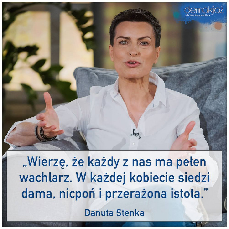 "Demakijaż": Danuta Stenka gościem Krzysztofa Ibisza