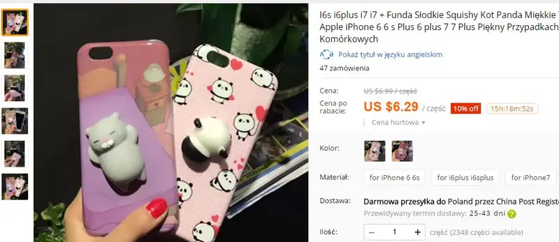 Kejsy z kotkami można kupić na Aliexpress