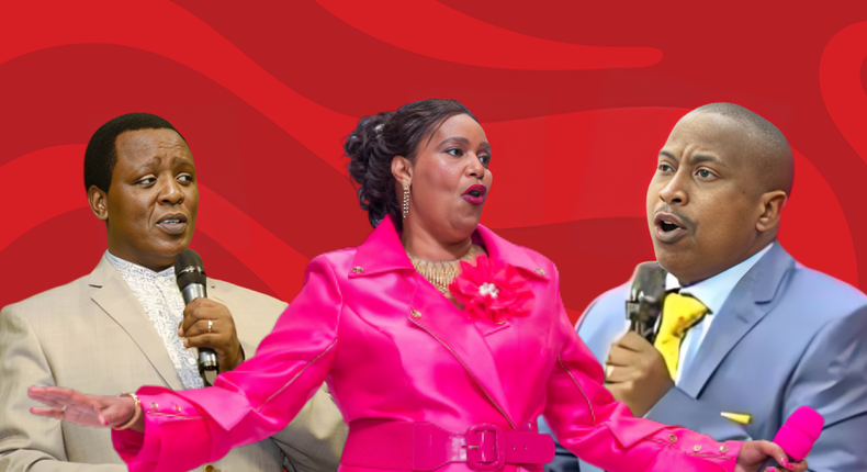Archbishop Harrison Ng'ang'a,, Tereria Wairimu and Pastor Edward Mwai