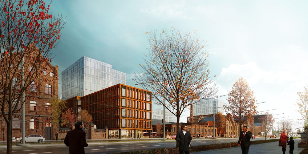 Projekt Monopolis przygotowała polska pracownia Grupa5 Architekci we współpracy z łódzką pracownią Jerzego Lutomskiego.