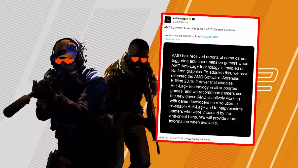 AMD wycofało funkcję Anti-Lag+