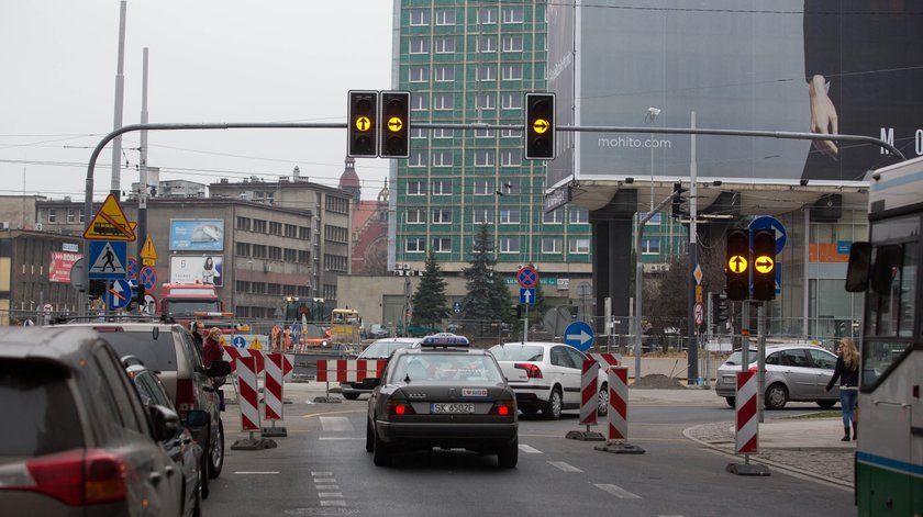 Komunikacyjne zmiany  w centrum Katowic