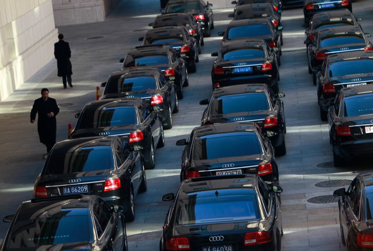 Audi chińskich dygnitarzy