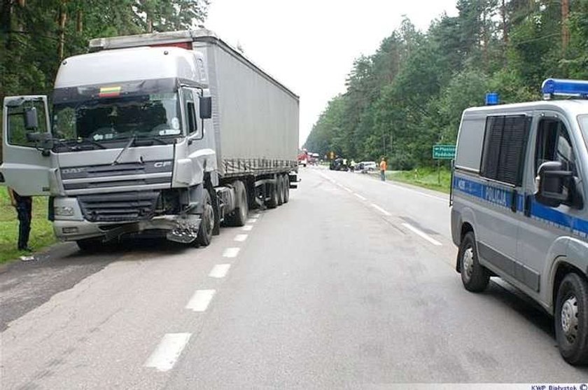 Małżeństwo zginęło, bo TIR nie wyhamował!