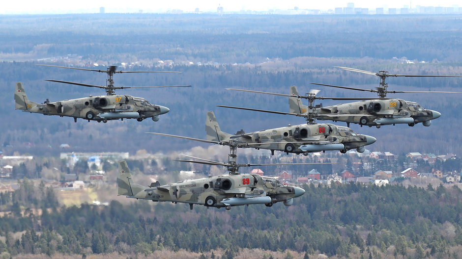 Potwierdzone straty floty rosyjskich  śmigłowców Ka-52 "Aligator" osiągnęły już 50 egzemplarzy.