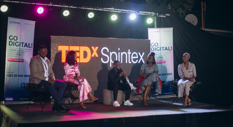 Dr Thomas Mensah, Dentaa Amoateng, Anne-Sophie, 9 other speakers share ideas at TEDxSpintex hosted by Hyperlink Africa