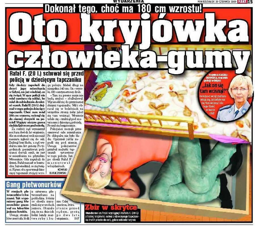 Oto kryjówka człowieka gumy