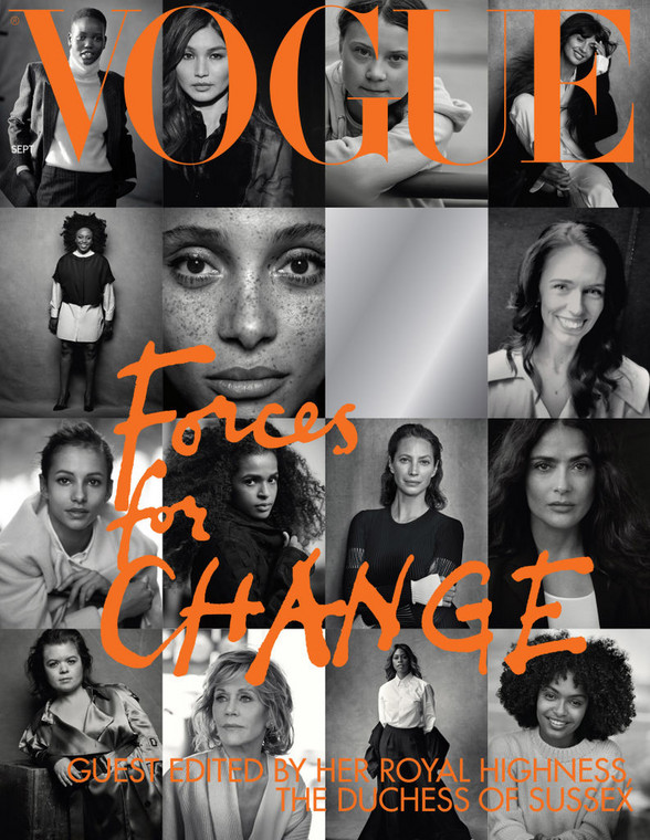 Okładka brytyjskiego wydania magazynu "Vogue": wrzesień 2019 r.