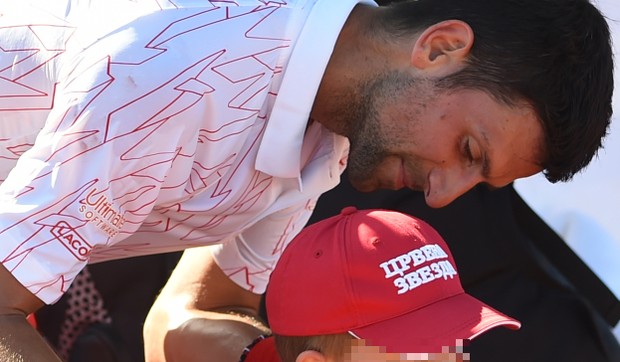 Novak Đoković sa simnom Stefanom