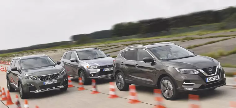 Mitsubishi ASX, Nissan Qashqai, Peugeot 3008 - nieduże silniki, wysokie ceny