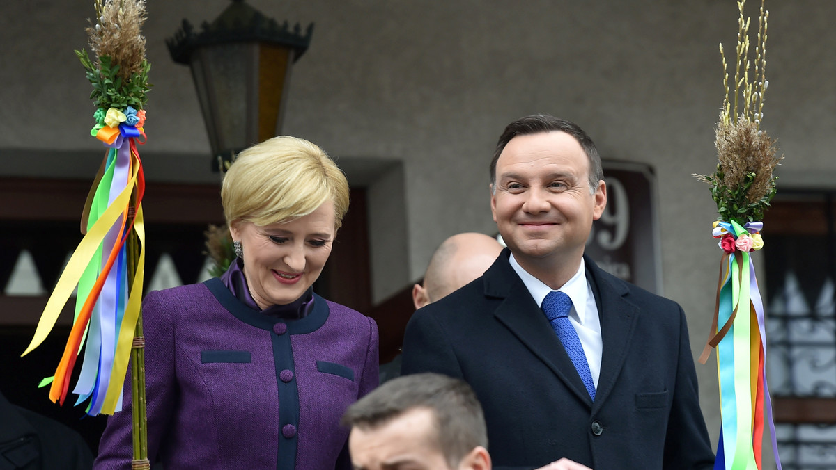 LIPNICA MUROWANA NIEDZIELA PALMOWA (Agata Kornhauser-Duda, Andrzej Duda)