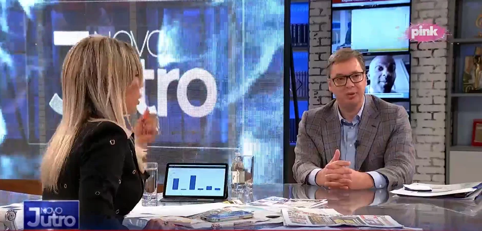 Vučić je ocenio d aje poseta Kurtija tetovu "skandal nad skandalima" zbog pokazivanja simbola velike Albanije