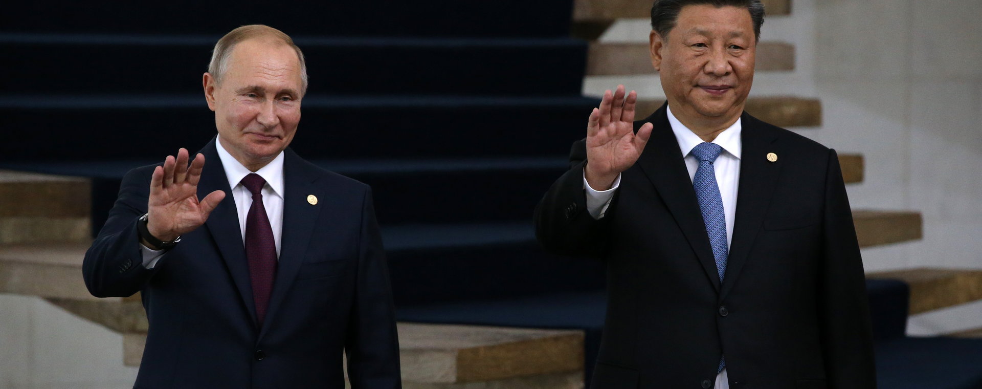 Prezydent Rosji Władimir Putin i prezydent Chin Xi Jinping.