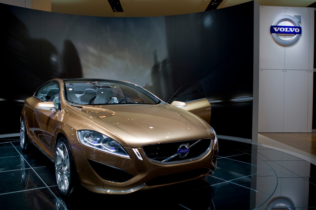 Model Volvo prezentowany podczas salonu samochodowego w Detroit