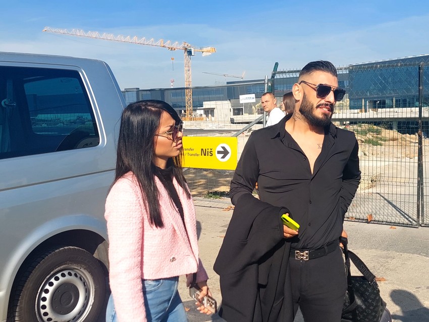 Darko Lazić sa devojkom