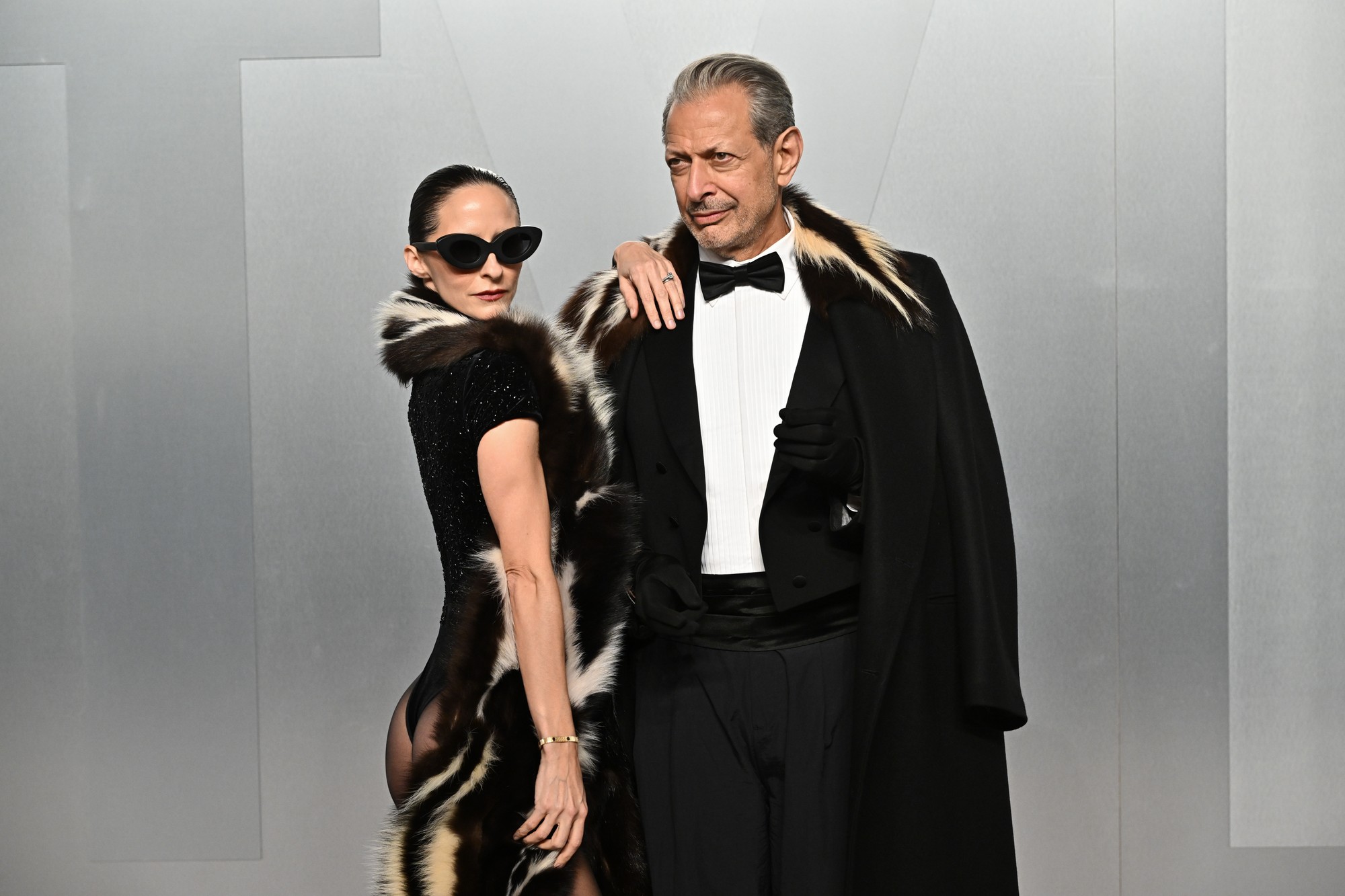 Vanity Fair Oscar Party 2026:  Emilie Livingston a Jeff Goldblum.