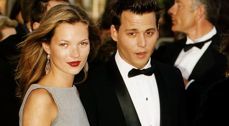 Kate Moss és Johnny Depp egy párként.