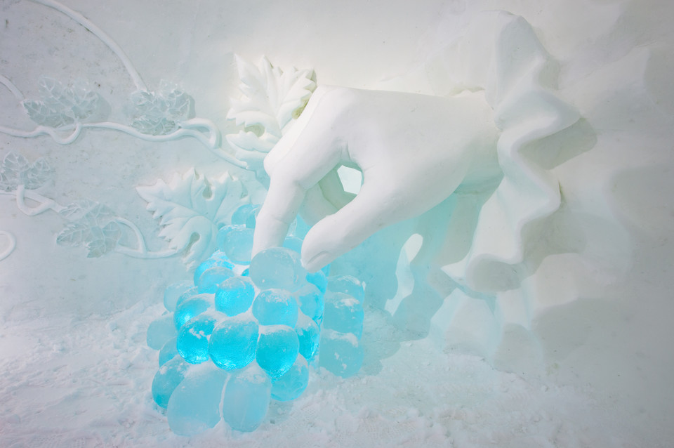 Rzeźby Icehotel wykonane są z niesamowitą precyzją 