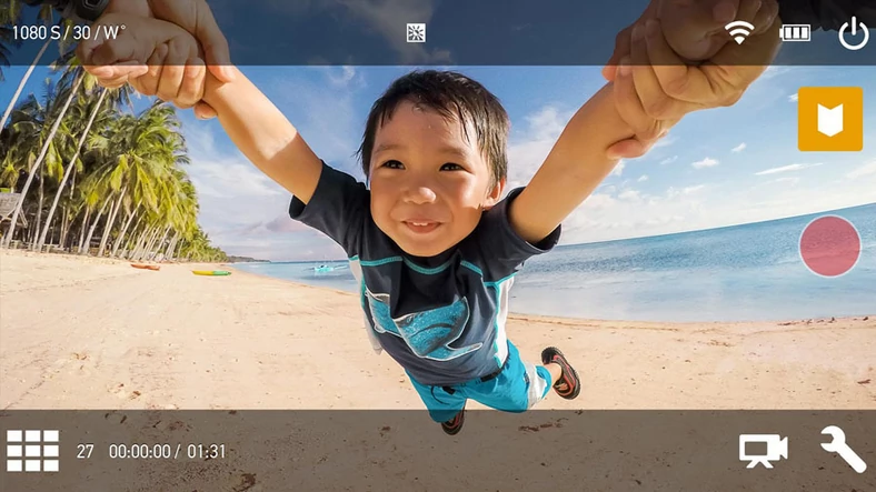Nawet tańszymi kamerami sportowymi można sterować przez aplikację mobilną