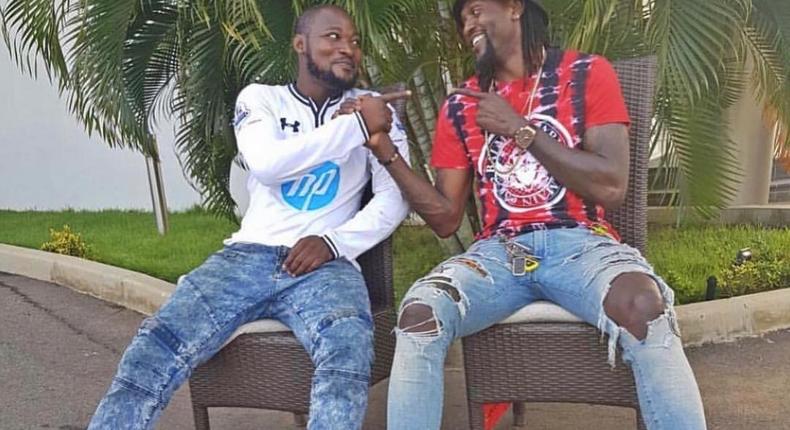 Adebayor and Funny Face