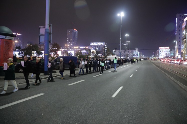 Marsz milczenia w Warszawie