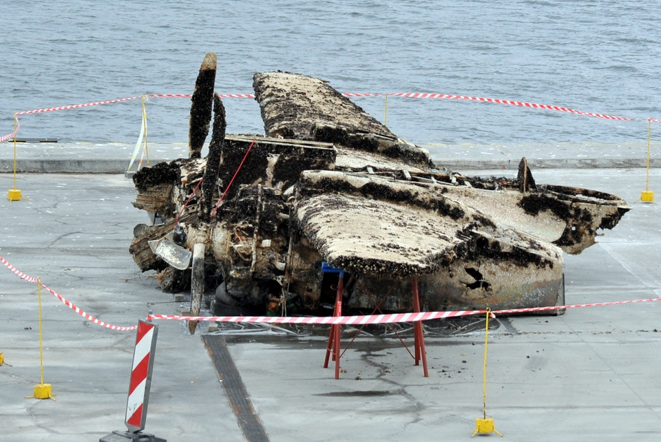 Wrak bombowca Douglas A-20 wydobyto z dna Bałtyku