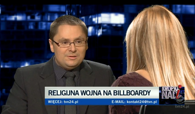 Tomasz Terlikowski w TVN 24, fot. screen z tvn24.pl