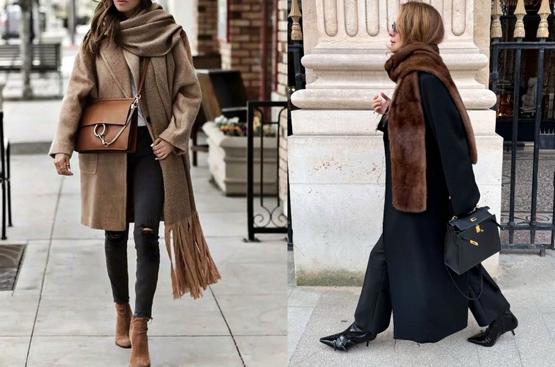 Ako nosiť šál túto zimu.