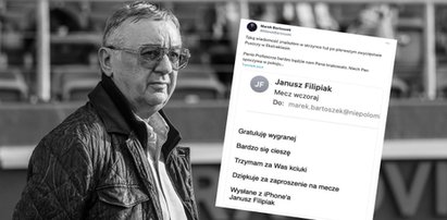 Ujawnił maila, jakiego otrzymał od Janusza Filipiaka. Piękny gest właściciela Cracovii