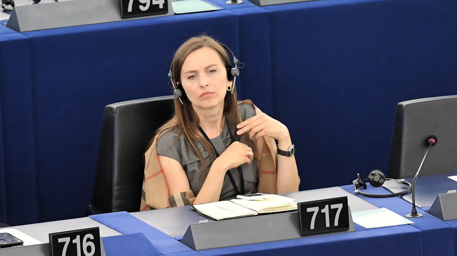 Sylwia Spurek w Parlamencie Europejskim, zdjęcie z 4 lipca 2019 r.