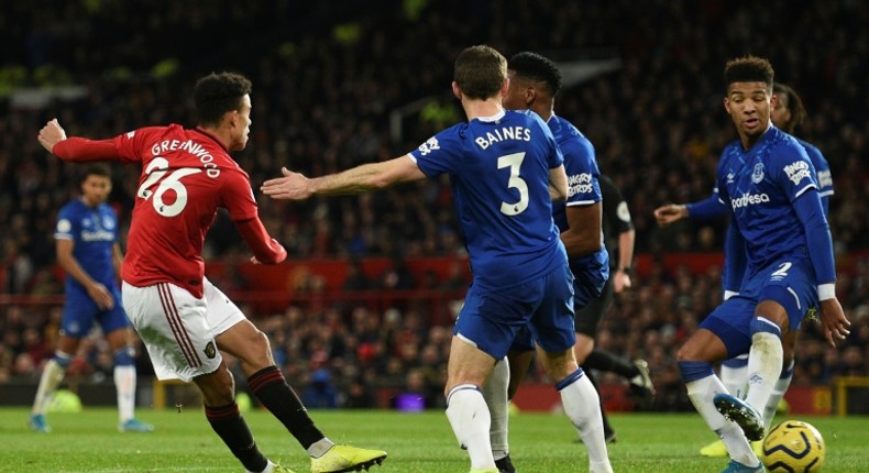 Manchester United striker Mason Greenwood equalised in the draw against Everton