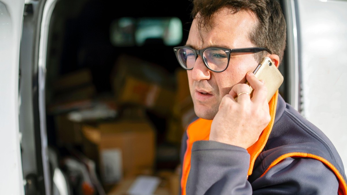 Dostavljač - ilustracija