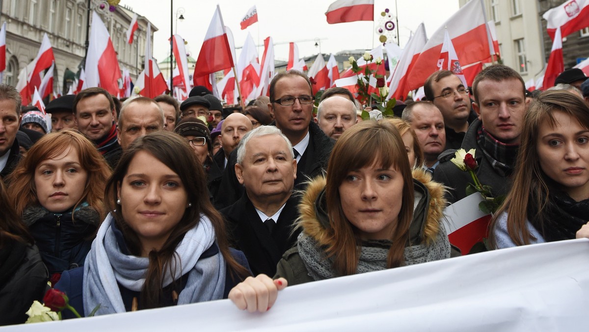 Marsz 13 grudnia w Warszawie