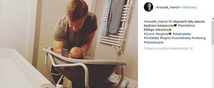 Marcin Mroczek z synem