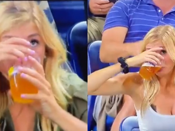 Plavuša je postala hit na US Openu