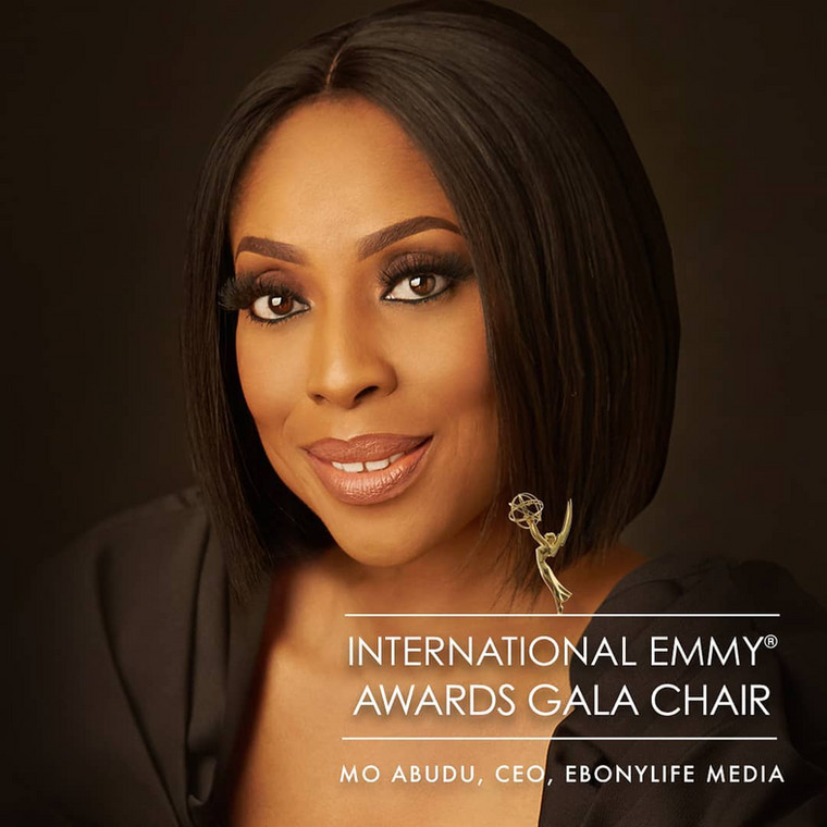 Mo Abudu has scored a first as she chairs the 47th International Emmy Awards Gala.  [Instagram/iemmys] 
