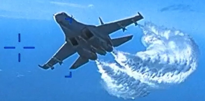 Tak Rosjanie zaatakowali amerykańskiego drona nad Morzem Czarnym. Jest FILM