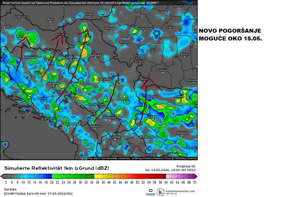 Novo pogoršanje vremena Čubrilo očekuje sredinom meseca